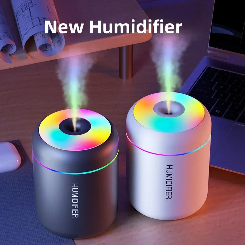 LúminaMist 180 – Humidificador Mini USB con Aromaterapia y Luz LED
