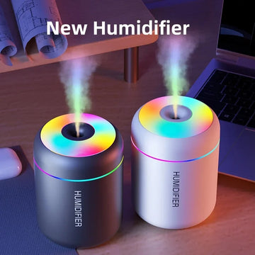 LúminaMist 180 – Humidificador Mini USB con Aromaterapia y Luz LED