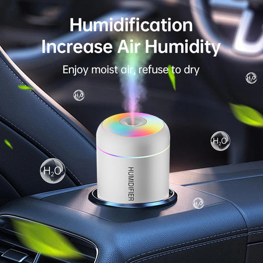 LúminaMist 180 – Humidificador Mini USB con Aromaterapia y Luz LED
